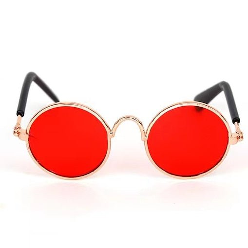 Vintage Round Cat Sunglasses-Wiggleez-Red-Wiggleez
