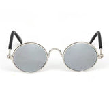 Vintage Round Cat Sunglasses-Wiggleez-Silver-Wiggleez