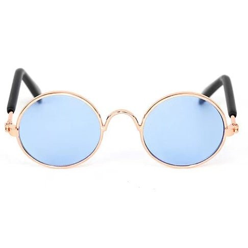 Vintage Round Cat Sunglasses-Wiggleez-Sky Blue-Wiggleez