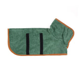 Warm Dog Bathrobe Towel-Wiggleez-Green-S-Wiggleez