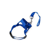 Nylon Adjustable Dog Muzzle Anti-barking Anti-bite Harness Head Collar Muzzle-Wiggleez-Blue-S-Wiggleez